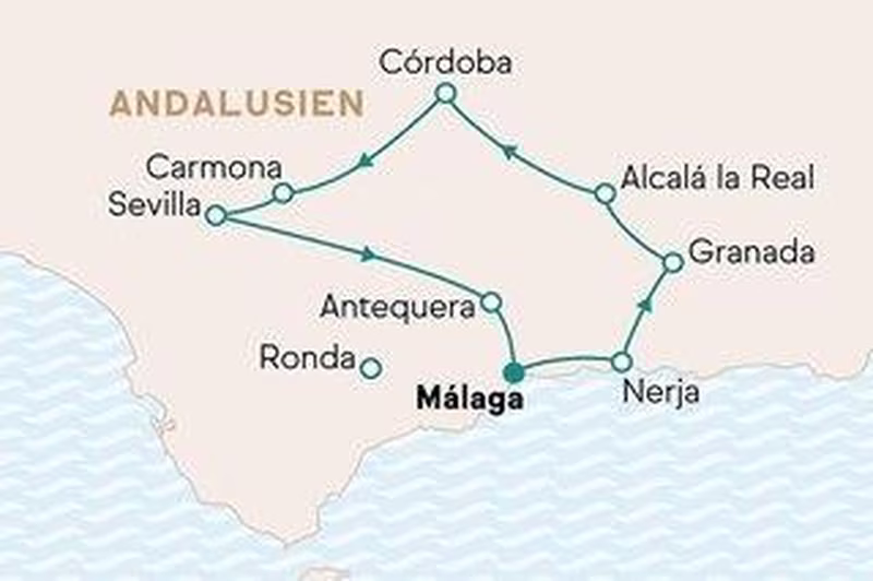 »Die Großen Drei« - Sevilla, Córdoba und Granada ab Málaga - Komfort
